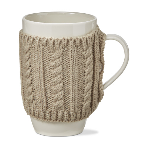 Picture of WARM WISHES SWEATER MUG TAUPE