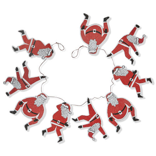 Picture of PAPER DANCING SANTA GARLAND