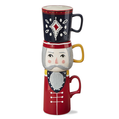 Picture of NUTCRACKER STACKING MUG SET/3