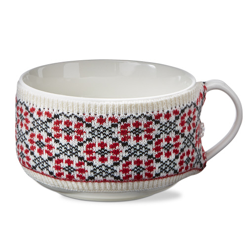 Picture of WNTR SKTCHS FLR SWEATER SOUP MUG