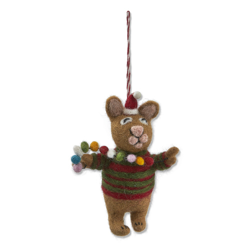 Picture of POMPOM CAT ORNAMENT