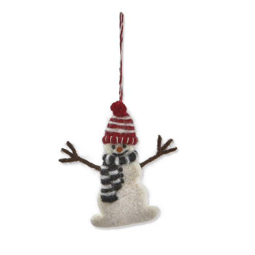 Picture of SNOWMAN W/ HAT & SCARF ORNAMENT