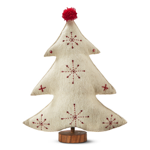 Picture of EMBROIDERED WOOL TREE DECOR TL