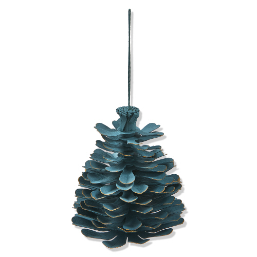 Picture of PAPER PINECONE DECOR BLUE