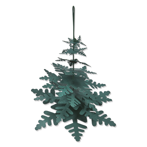 Picture of PAPER SNOWFLAKE TREE DECOR SM GREEN