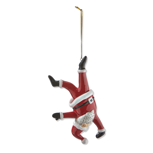 Picture of DANCING SANTA HANDSTD ORNAMENT