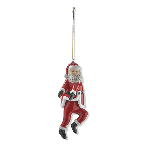 Picture of DANCING SANTA RUN MAN ORNAMENT
