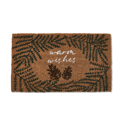Picture of WARM WISHES PINE CONE COIR MAT