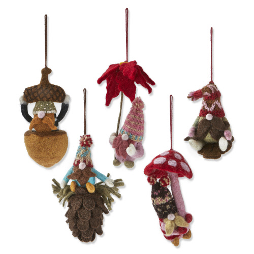 Picture of NATURE LOVE GNOMIES ORNAMENTS