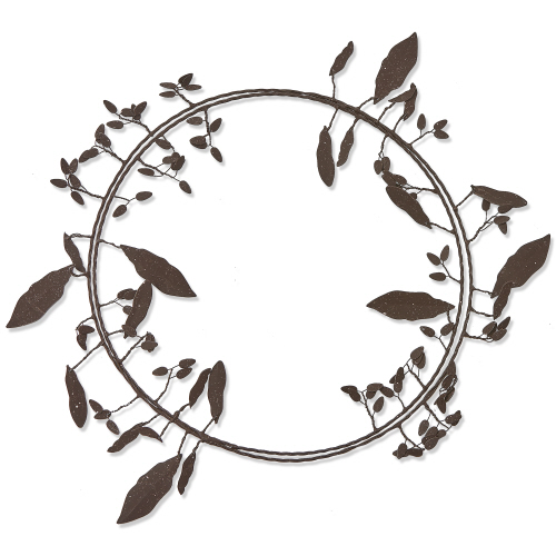 Picture of WEATHERED LEAF & BERRY WREATH RUST