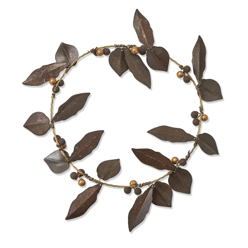 Picture of WEATHERED LEAF & BERRY WREATH MULTI