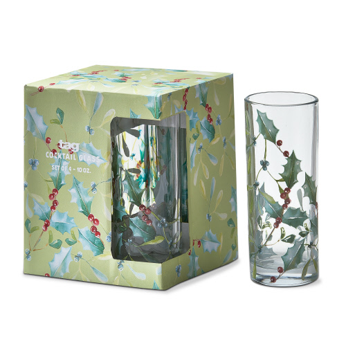 Picture of WINTER SPRIG DRINKS GLASS S/4