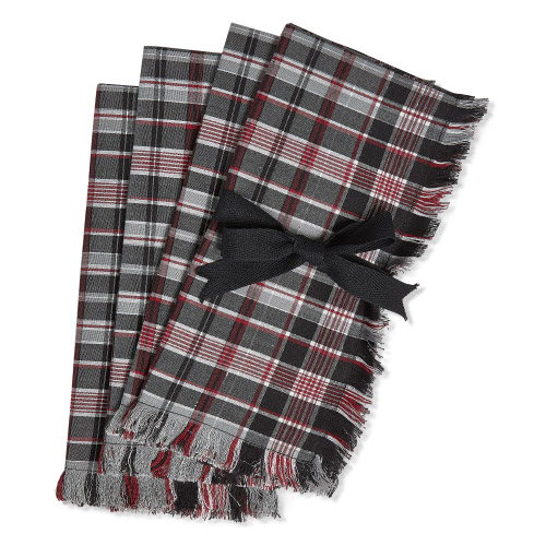 Picture of WINTER SKETCHES NAPKIN S/4 BLACK