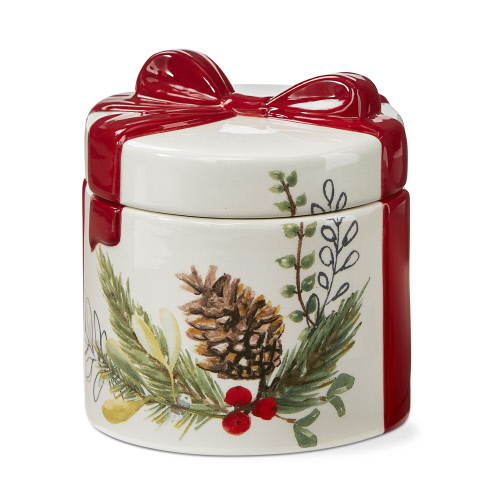 Picture of MISTLETOE & HOLLY CANDY JAR