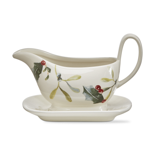 Picture of WINTER SPRIG GRAVY BOAT & SAUCER S2