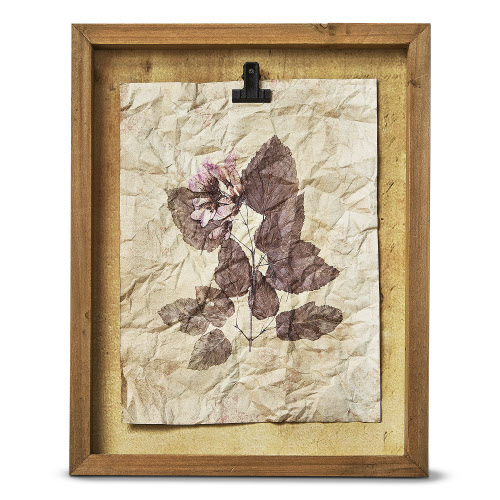 Picture of WILDFLOWER SHADOW BOX WALL ART BLUSH
