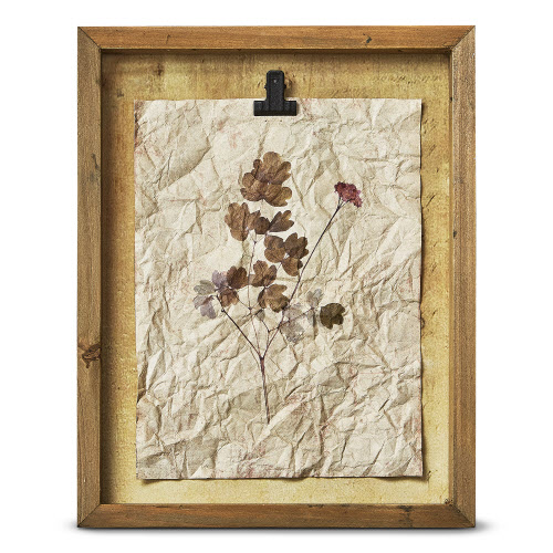 Picture of WILDFLOWER SHADOW BOX WALL ART PINK