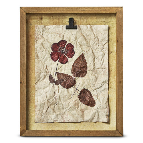 Picture of WILDFLOWER SHADOW BOX WALL ART RUBY