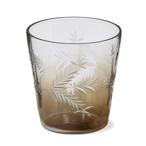 Picture of OMBRE HANDCUT LEAF TEALGHT HLDR