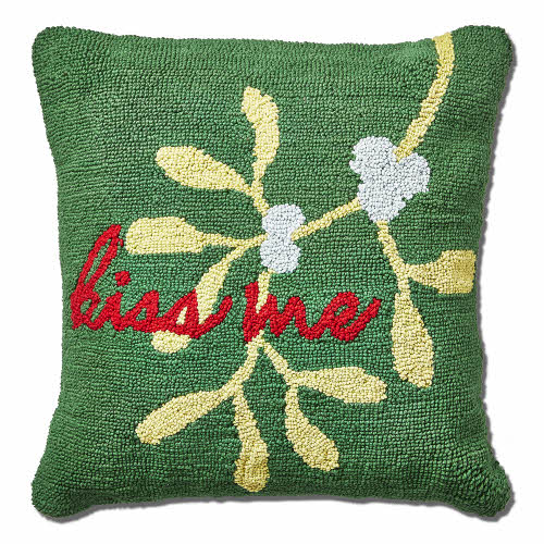 Picture of KISS ME MISTLETOE PILLOW