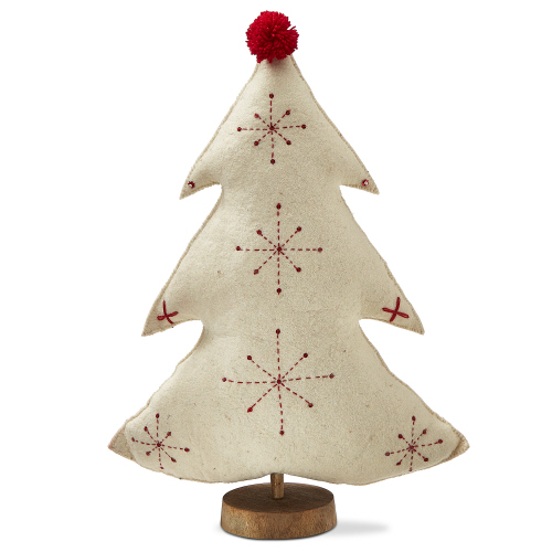Picture of EMBROIDERED WOOL TREE DECOR XTL