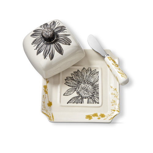 Picture of LET IT BE DISH+LID+SPRDR SET