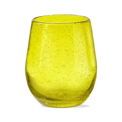 Picture of BUBBLE GLASS STEMLESS WINE YELLOW