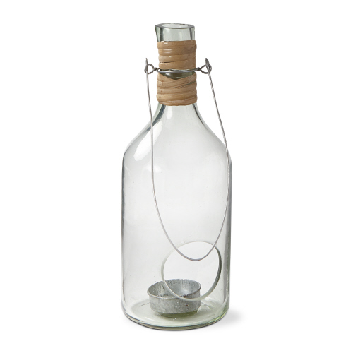 Picture of RECYCLED BLOWN GLASS LANTERN SM
