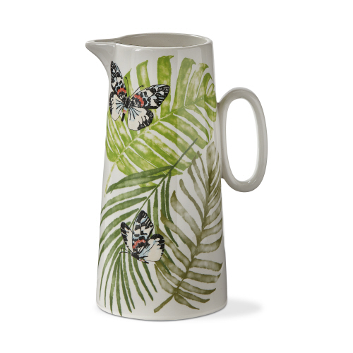 Picture of PALM + BUTTERFLY PITCHER