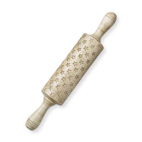 Picture of STARS EMBOSSED ROLLING PIN