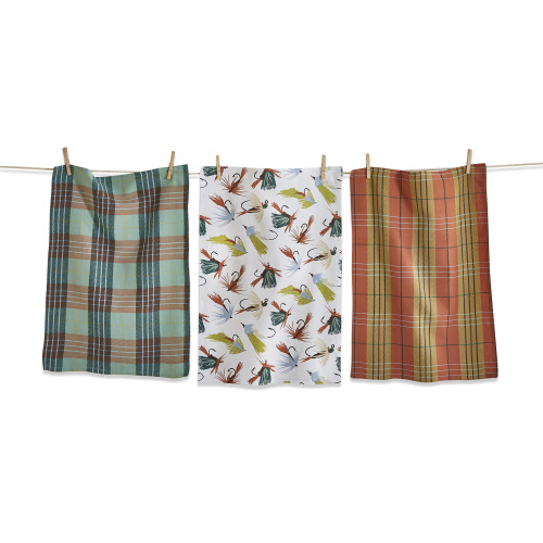 Picture of FISHING FLIES DISHTOWEL S/3