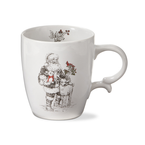 Picture of FARMHOUSE SANTA & REINDEER MUG