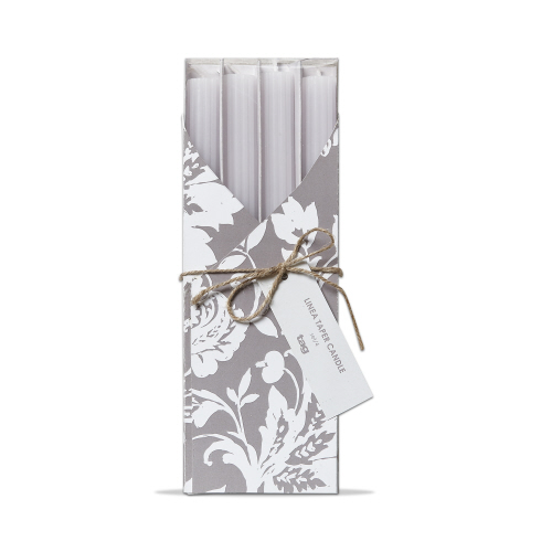 Picture of LINEA TAPER CANDLE S/4 WHITE