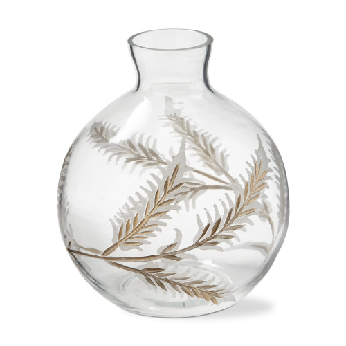 Picture of BOTANICAL ETCHED GLASS VASE