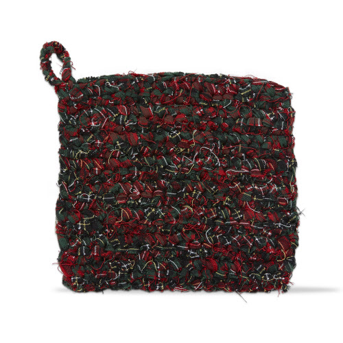 Picture of CHINDI CROCHET PLAID POTHOLDER GREEN