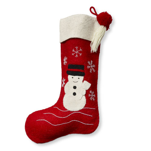 Picture of FARMHOUSE SNOWMAN STOCKING