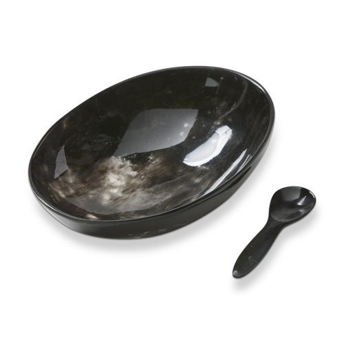 Picture of HORN SERVING DISH & SPOON SET