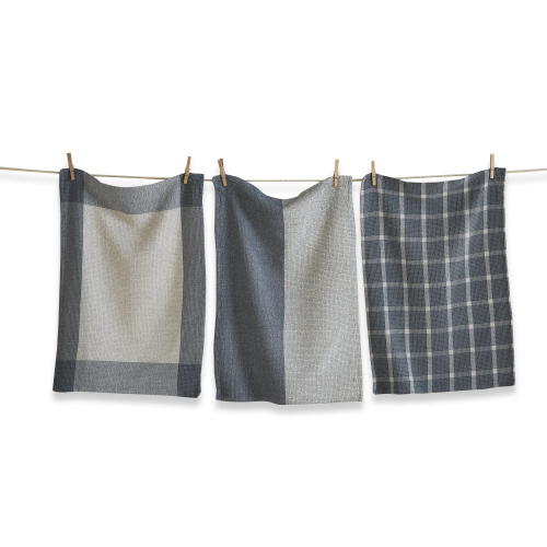 Picture of MAE WAFFLE WEAVE DISHTOWEL S/3 SLATE BLU