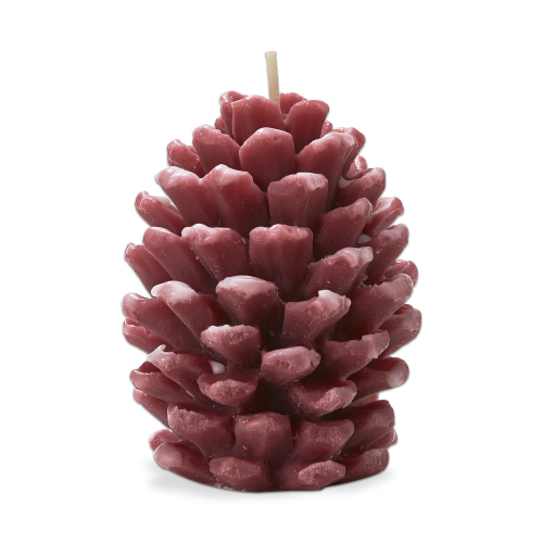 Picture of FROSTED PINE CONE CANDLE TERRACOTTA