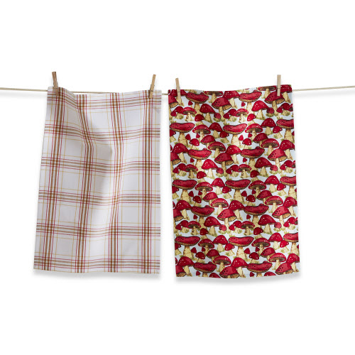 Picture of MUSHROOM DISHTOWEL S/2