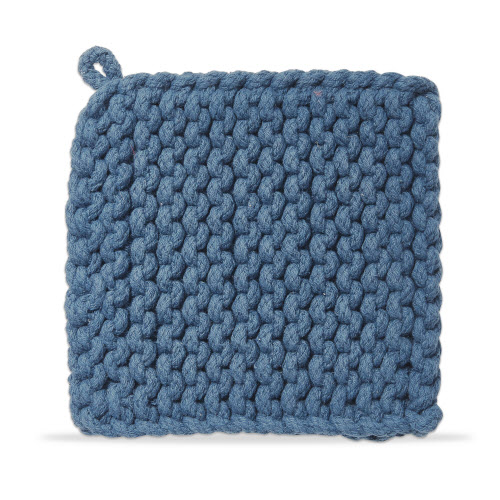 Picture of CROCHET TRIVET POTHOLDER BLUE