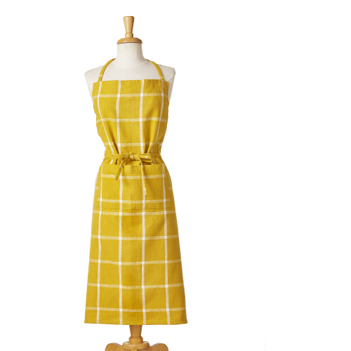 Picture of TAG CLASSIC CHECK SLUB APRON HONEY