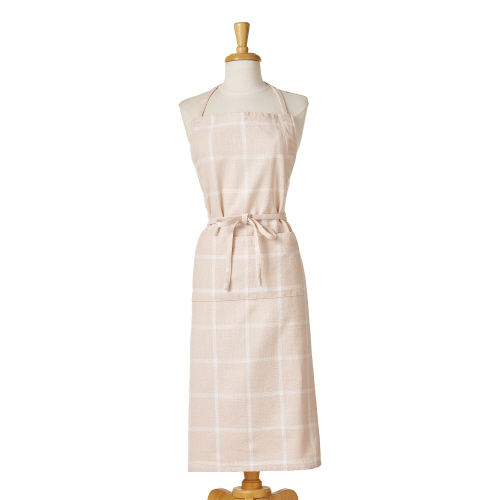 Picture of TAG CLASSIC CHECK SLUB APRON BLUSH