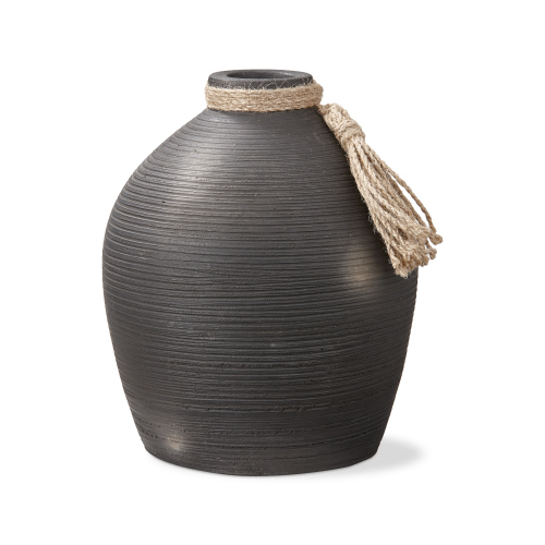 Picture of NERO HANDTIED JUTE TERRCOTTA VASE