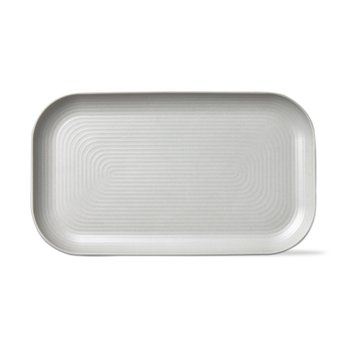 Picture of BROOKLYN MELAMINE RECT PLATTER LT GRAY