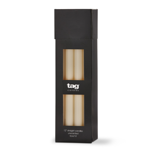Picture of COLOR STUDIO 12" STRAIGHT CANDLE IVORY