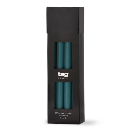 Picture of COLOR STUDIO 12" STRAIGHT CANDLE TEAL