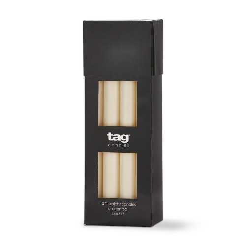 Picture of COLOR STUDIO 10" STRAIGHT CANDLE IVORY
