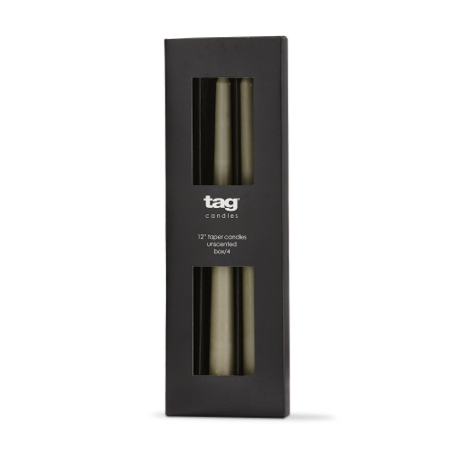 Picture of COLOR STUDIO 12" TAPER CANDLE S/4 SAGE