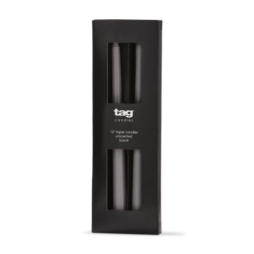Picture of COLOR STUDIO 12" TAPER CANDLE S/4 GRAY